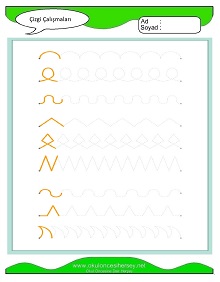 Çizgi Çalışma Sayfaları